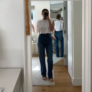 Long boot leg jeans
